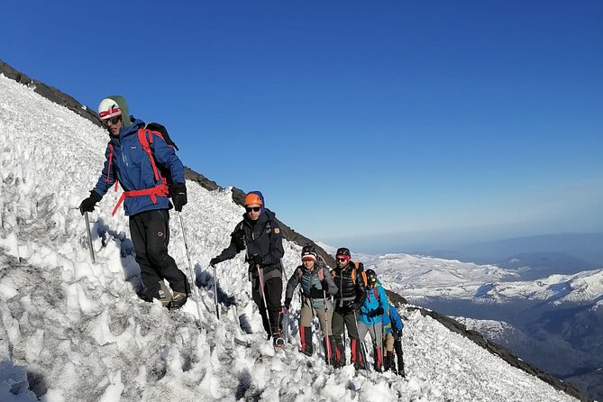 2-day guided ascent to Lanin volcano, from Pucón - Day 1 in Villarrica National Park: from Pucon gear-up to camp at 2,900 m