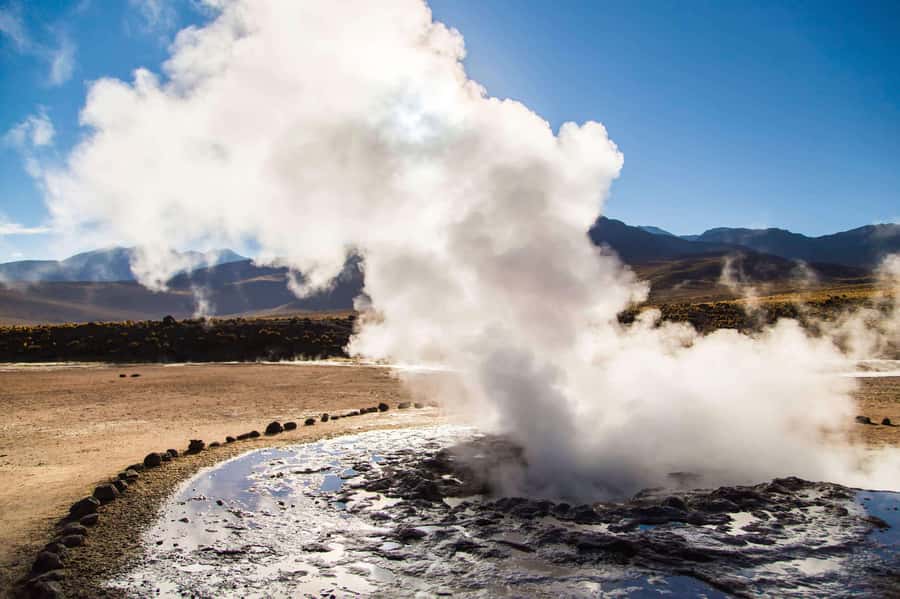 4 TOUR IN ATACAMA IN 3 DAYS - Cejar Lagoon and the Salar area, turquoise water in a high desert