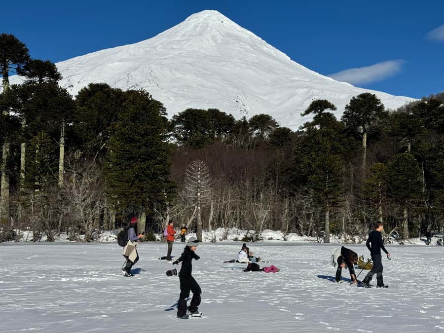 Andean Lakes, Pucón, Chile - The real deal after the hike: enjoying the finish at Terra Volcano