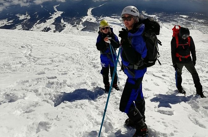 Ascent of the Llaima Volcano - Summit moment: 360° views and the volcano wall of sight