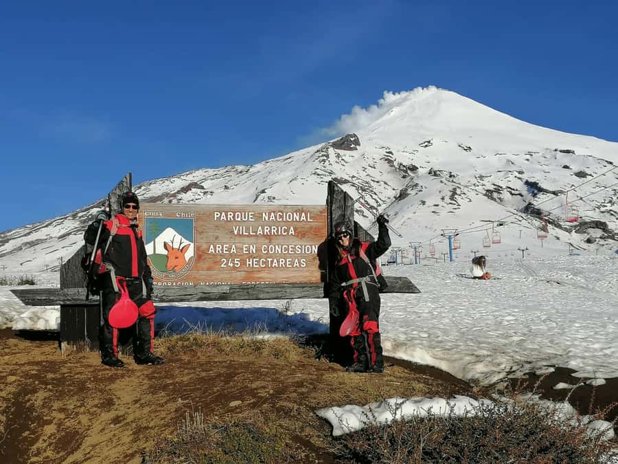 Ascent to Villarrica volcano 2,847masl, from Pucón - Getting to the park: early transport and a safety briefing that sets you up