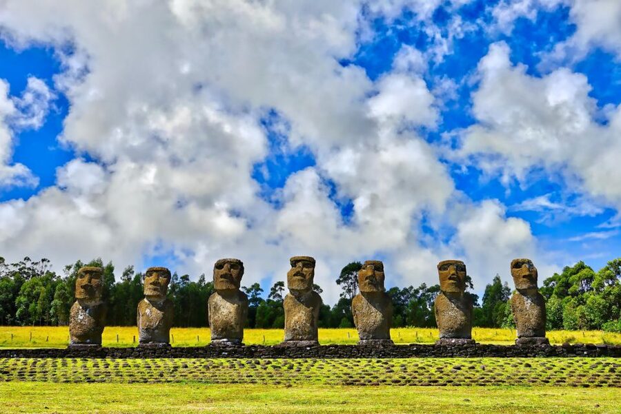 Birdman Cult and Caves - Starting at Ahu Akivi: Seven Moai and Celestial Orientation