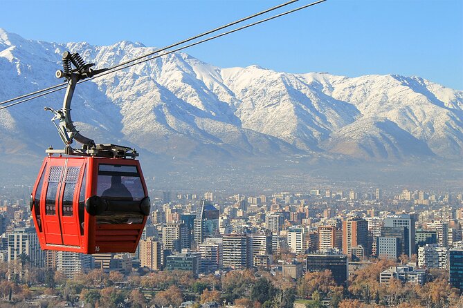 Cable Car, Funicular and Sightseeing Bus in Santiago two days - San Cristóbal Hill by cable car: the 360° pay-off