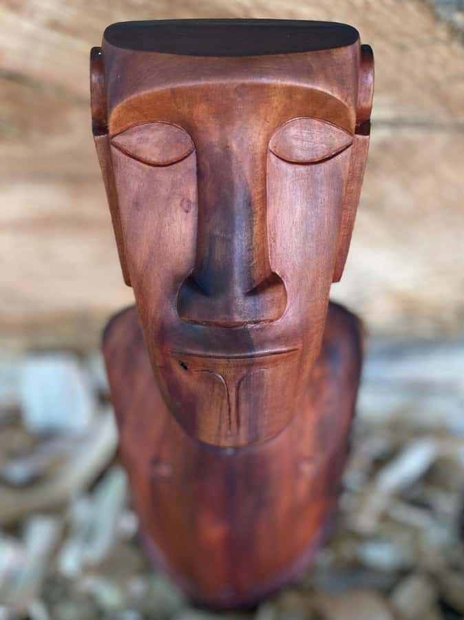 Easter Island: Demo of How to Carve a Moai statue - Where Moai Wood Carving Gets Real on Easter Island
