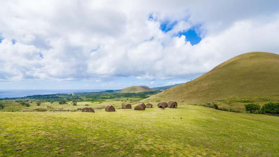 Easter Island: Full Day Ancestral Caves and Orongo Village - Ahu Vinapu and Ahu Akivi: platforms with built-in stories
