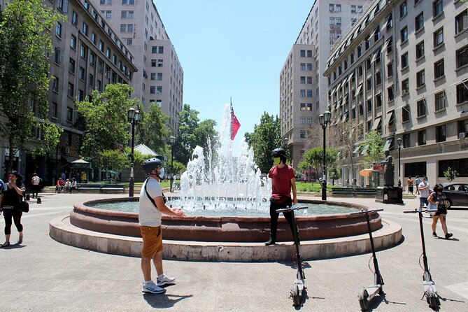 Electric Scooter City Tour ~ Discover Downtown - Santiago - Ex Congreso Nacional and the Palacio de Tribunales de Justicia