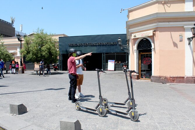 Electric Scooter City Tour ~ Discover Downtown - Santiago - Paseo Bulnes and Lunch: When the Route Becomes an Eating Plan