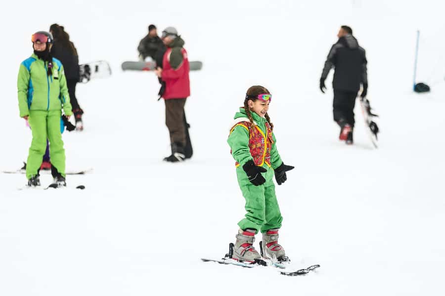 Farellones Park Tour: Snow Adventures - Summit area: panoramic chairlift views and that snow-park finale feeling