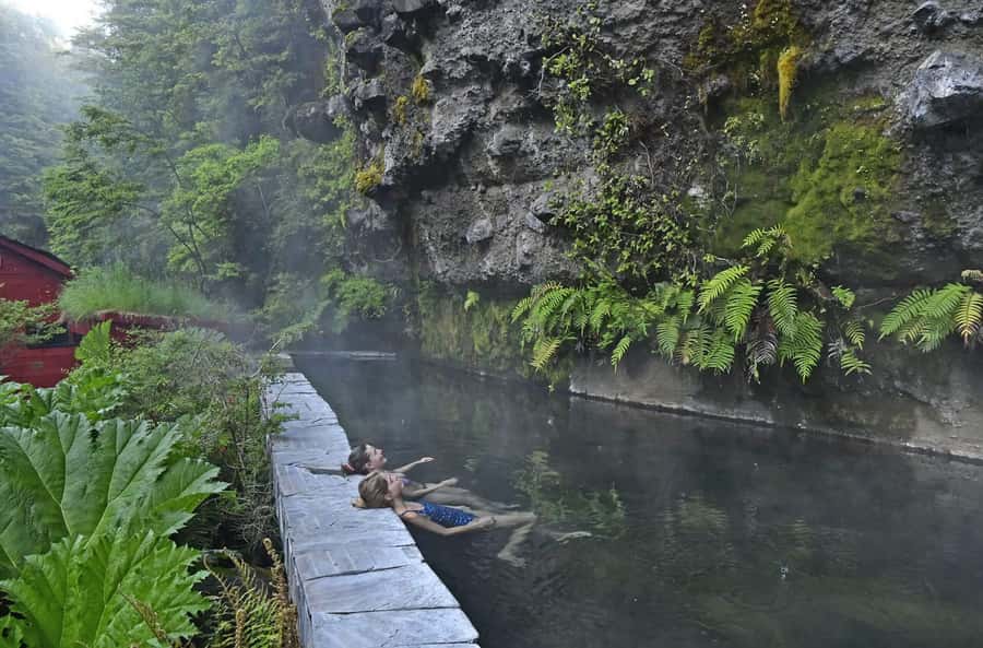 From Pucón: Geometric Hot Springs - The ride from Pucón, through Licanray and Coñaripe on Lake Calafquén