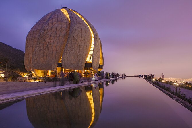 From Santiago: Bahai Temple and Cousiño Macul Vineyard - Entering the Bahái Temple: Architecture, Water, Panoramic Views, and Stairs