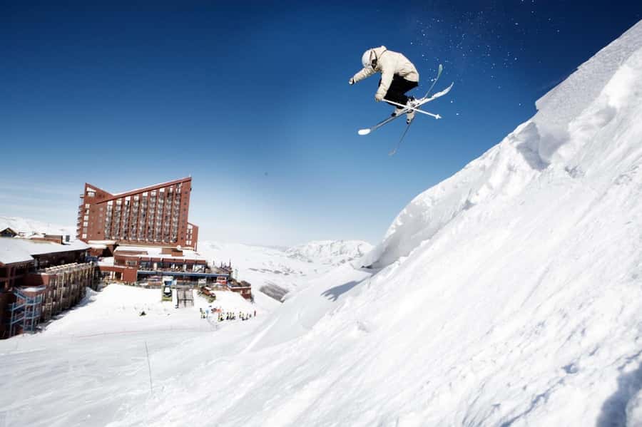 From Santiago: Farellones Park Resort Entry & Ski Classes - Farellones Town stop: where the altitude and Alps-style vibe kick in