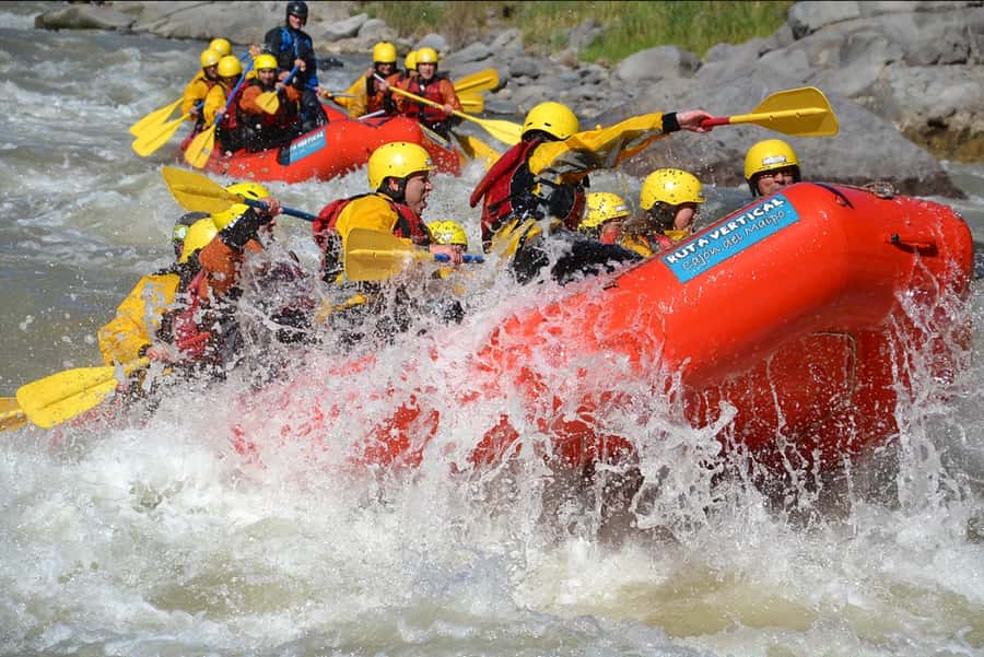 From Santiago: Rafting in the Maipo Canyon - How long it really takes, 150 minutes to a full day