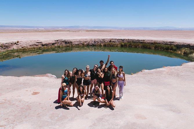 Full Atacama - SORBAC (private groups) - Day 6, Valle Arcoiris minerals, Hierbas Buenas petroglyphs, and flamingos at Laguna Chaxa