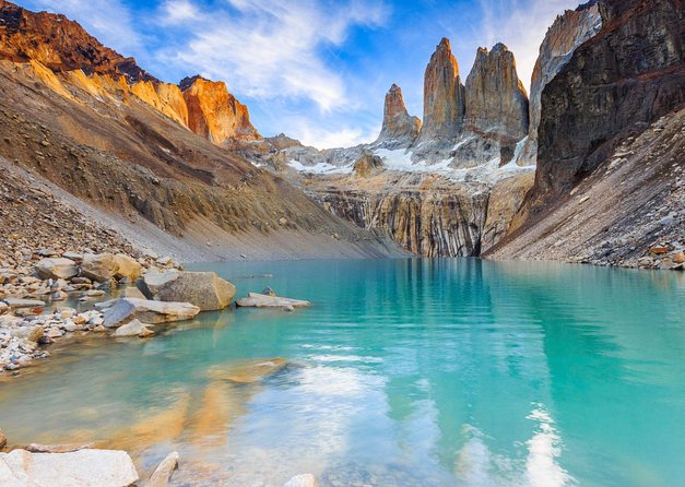 Full-Day Hiking Base Las Torres - Torres del Paine National Park - Inside Cerro Paine Reserve: briefing, suspension bridge, and river views