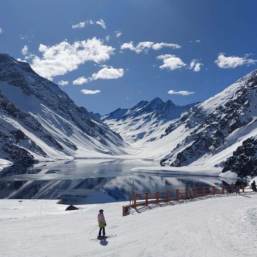Full day reservoir of the plaster, Cajon del Maipo - Winter season (June to August) reality checks: when the plan changes