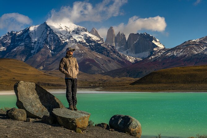 The granite towers of Torres del Paine above a glacial lake