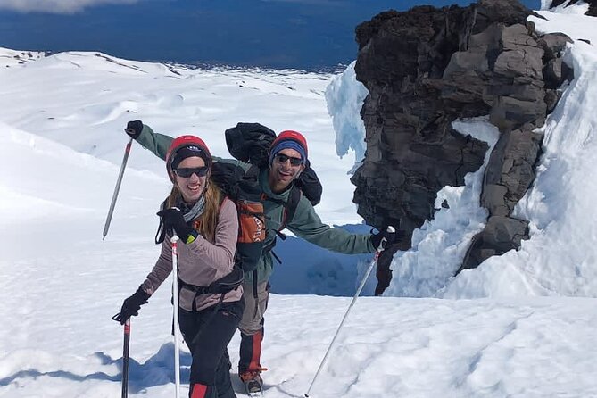 Guided ascent of Llaima volcano from Pucón - Gear that changes everything: crampons, ice ax, and helmet fit