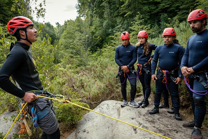 Half day Canyoning activity in Pucón - Three 9 to 12 meter waterfalls and rope rappels