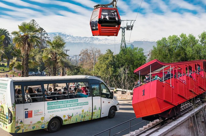 Hop On Hop Off City Tour Santiago, 1 Day Plus Edition - Stop 3: Cerro San Cristóbal by cable car, the panoramic payoff
