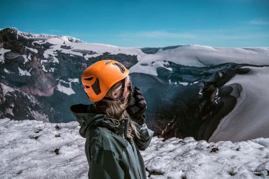 Pucón: Villarrica Volcano Climb - The descent: walking plus controlled snow sliding