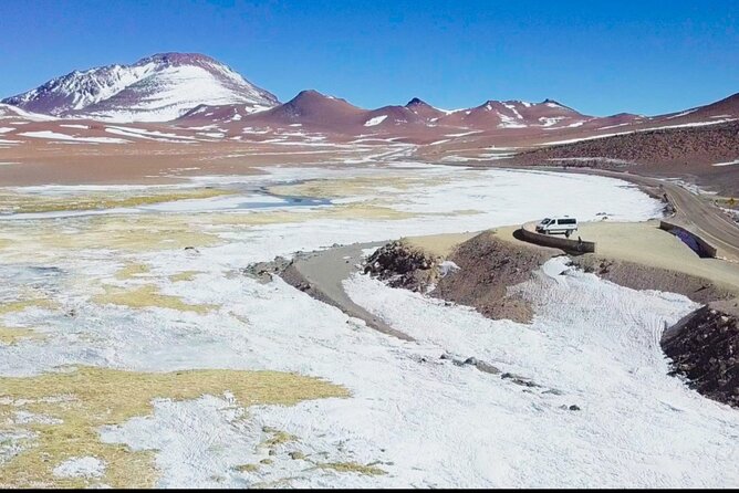 Salares Route and Exploration of the Caldera de la Pacana - Vegas de Quepiaco and the ALMA antennas: Andean highlands, not just salt
