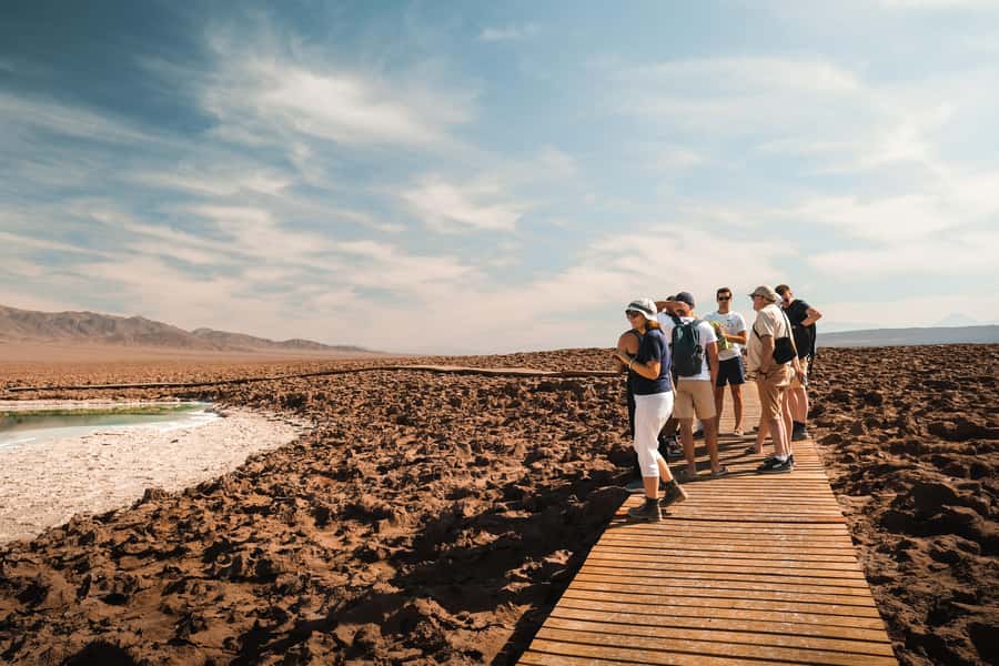 San Pedro Atacama: Baltinache Lagoons - Breakfast or snack stop at the salt-mining area