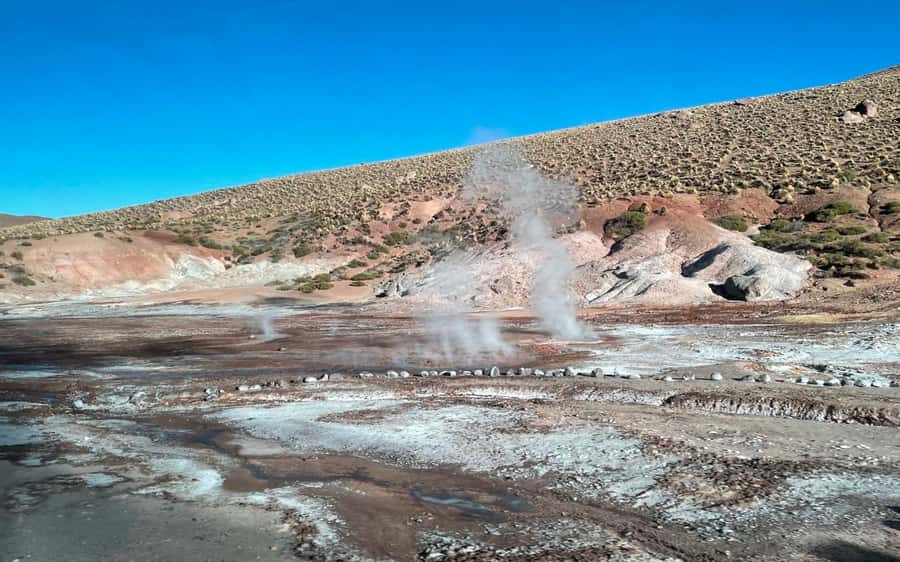 San Pedro de Atacama: El Tatio Geyser Field and Wetlands - El Tatio Geyser Field: third biggest in the world, and more than 80 active geysers