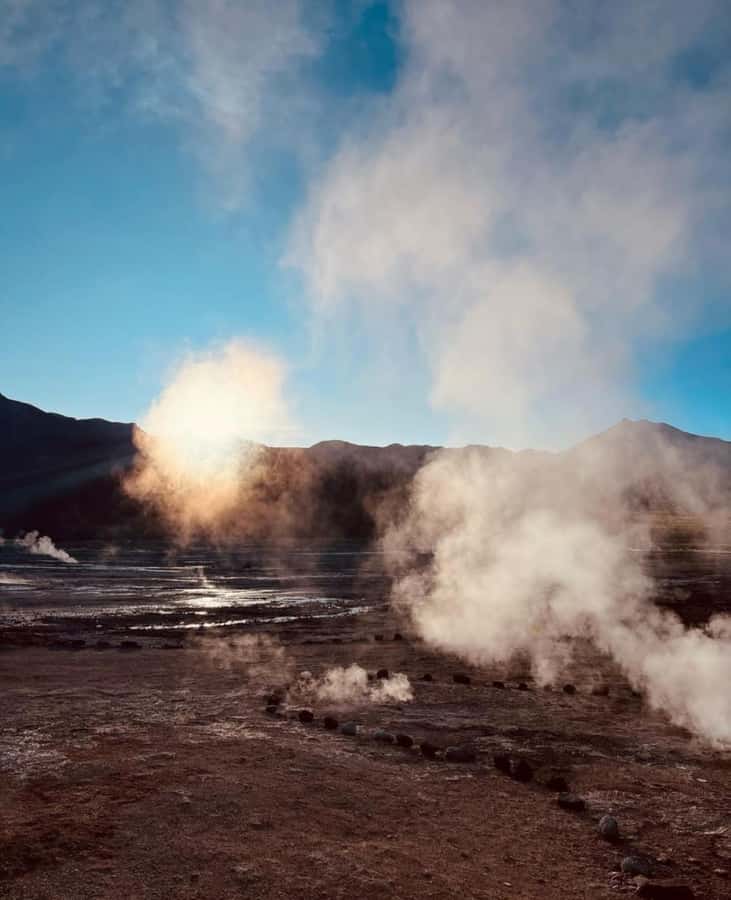San Pedro de Atacama: Geysers del Tatio - Machuca Village Stop for Cheese Empanadas and Mud-Spike Houses