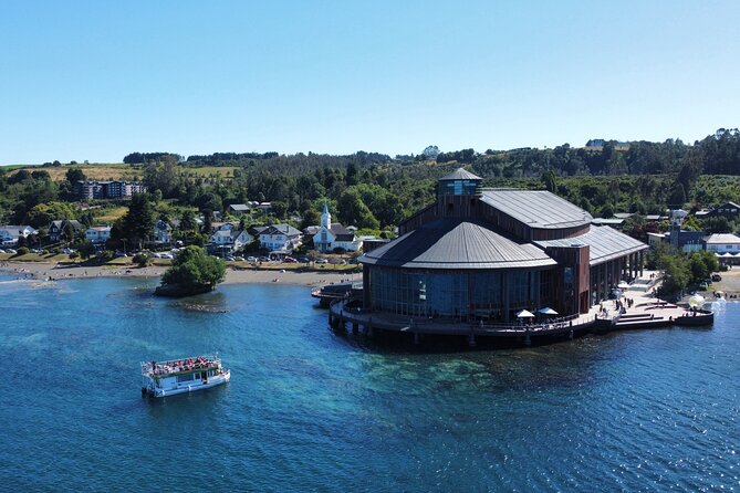 Scenic Catamaran Tour on Llanquihue lake - The Teatro del Lago stop from the water