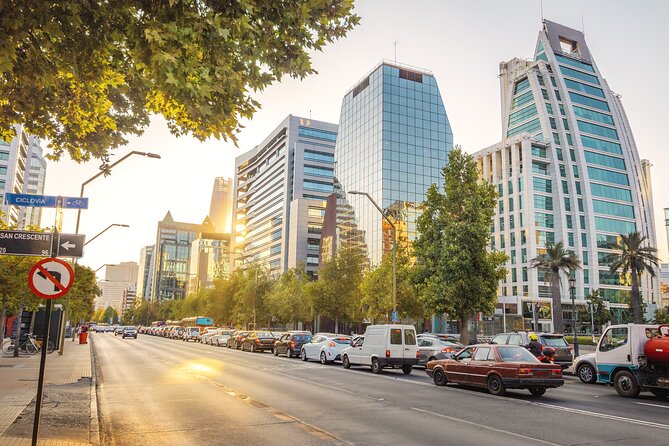 Sky Costanera Observatory & Las Condes Financial District Tour - El Golf, Isidora Goyenechea, and the plazas where you actually pause