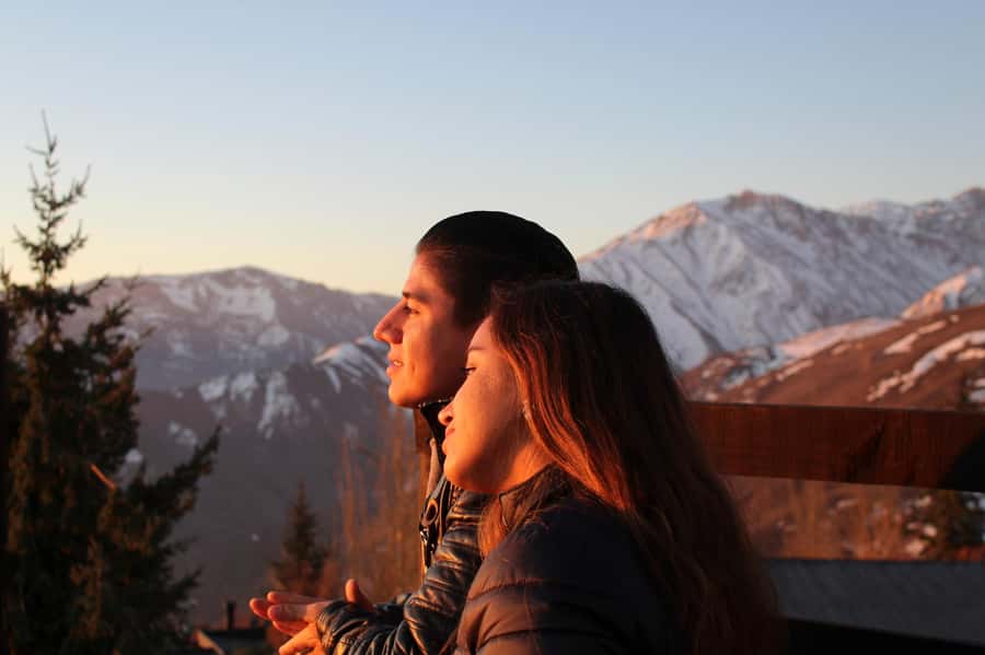 Sunset over the Andes Mountains - The First Pickup and the Early Photo Stop That Sets the Mood