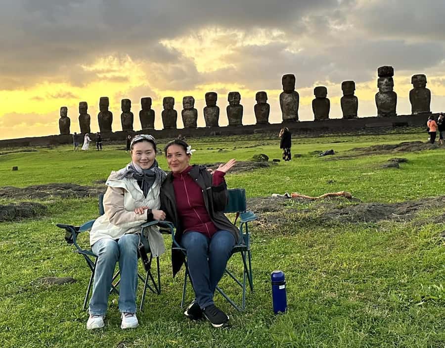 Tongariki Sunrise: Half Day Private Tour - Ahu Tongariki: moai, coffee, and the quiet wait for the sky to change