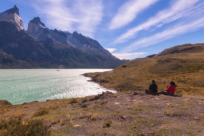 Torres del Paine & Milodon cave. Day tour from Puerto Natales - Torres del Paine viewpoints and Pehoé Lake lunch with Cuernos del Paine in view