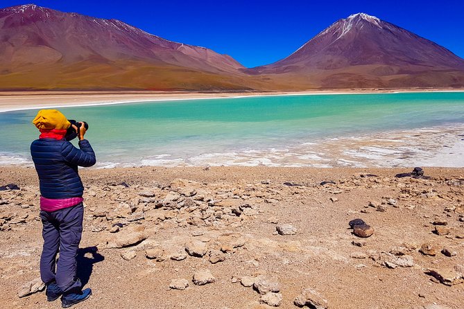 Uyuni Salt Flats 3 Days/2 Night from San Pedro de Atacama - Day 1: Eduardo Avaroa Reserve, Lagoons, Volcano Views, and Hot Springs