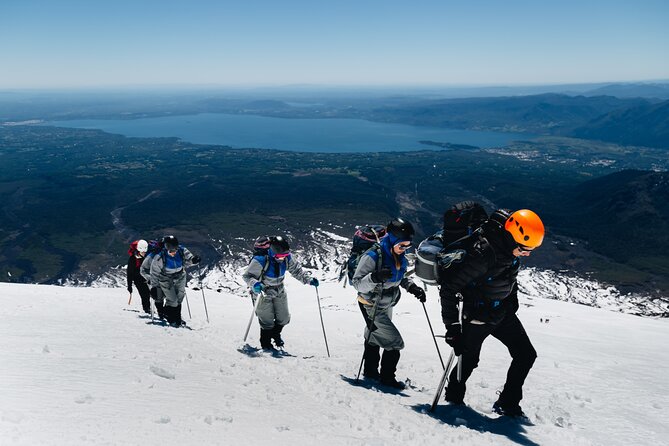 Villarrica volcano Ascent Full-Day Activity - Climbing the glacier with crampons and an ice pick